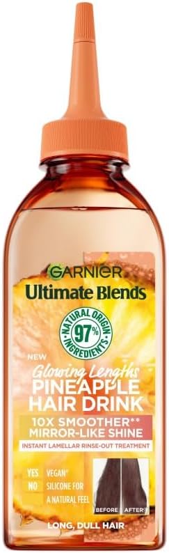 Garnier Instant Lamellar Water Pineapple Hair Drink 200ml Glowing Lengths