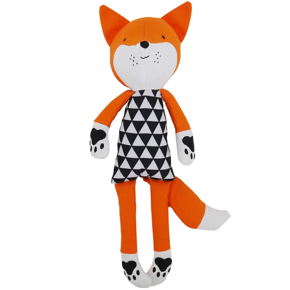 Mr Fox, Plush Interactive Dog Toy - Orange