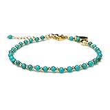 Morchic Blue Turquoise Natural Gemstone Adjustable