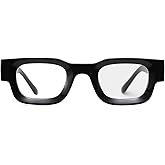 EYLRIM Thick Square Frame Sunglasses for Women Men Chunky Rectangle Polarized Sunglasses UV400 Protection