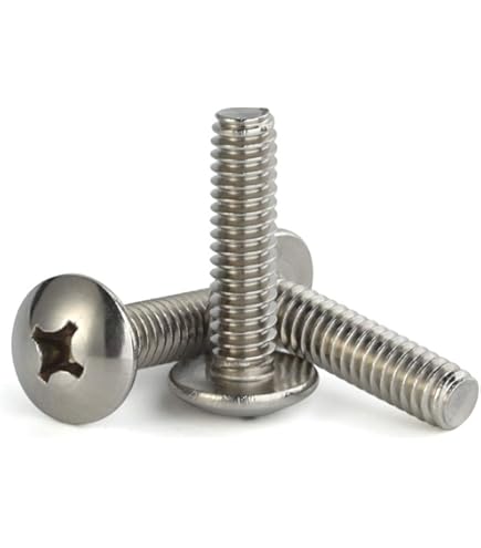 25 Viti Testa Tonda Per Macchine, Ottone Massiccio #10-32 X 1/4 Pollice – Fastenere