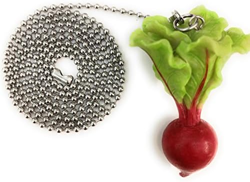 Cornaments Brand BEET/RADISH Ceiling Fan Chain Pull - Terrific Housewarming Gift and Unique Present. Collect All 12!