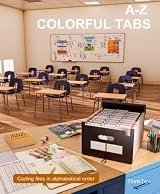 ThinkTex Accordion File Organiser 26 Pockets Monthly Bills Letter A4 view 6