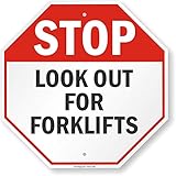 SmartSign "Stop - Look Out For Forklifts" Sign