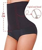 TAILONG Waist Trainer Corset Weight Loss Workout Body Shaper Sport Seamless Hip (XL, Black)