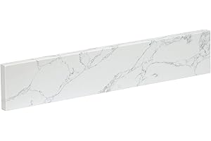 ALTAIR 21 Inch Bathroom Vanity Sidesplashes Engineered Marble Stone Side Splash for Vanities Sink Top Bathroom Fixtures Accessories Grain White