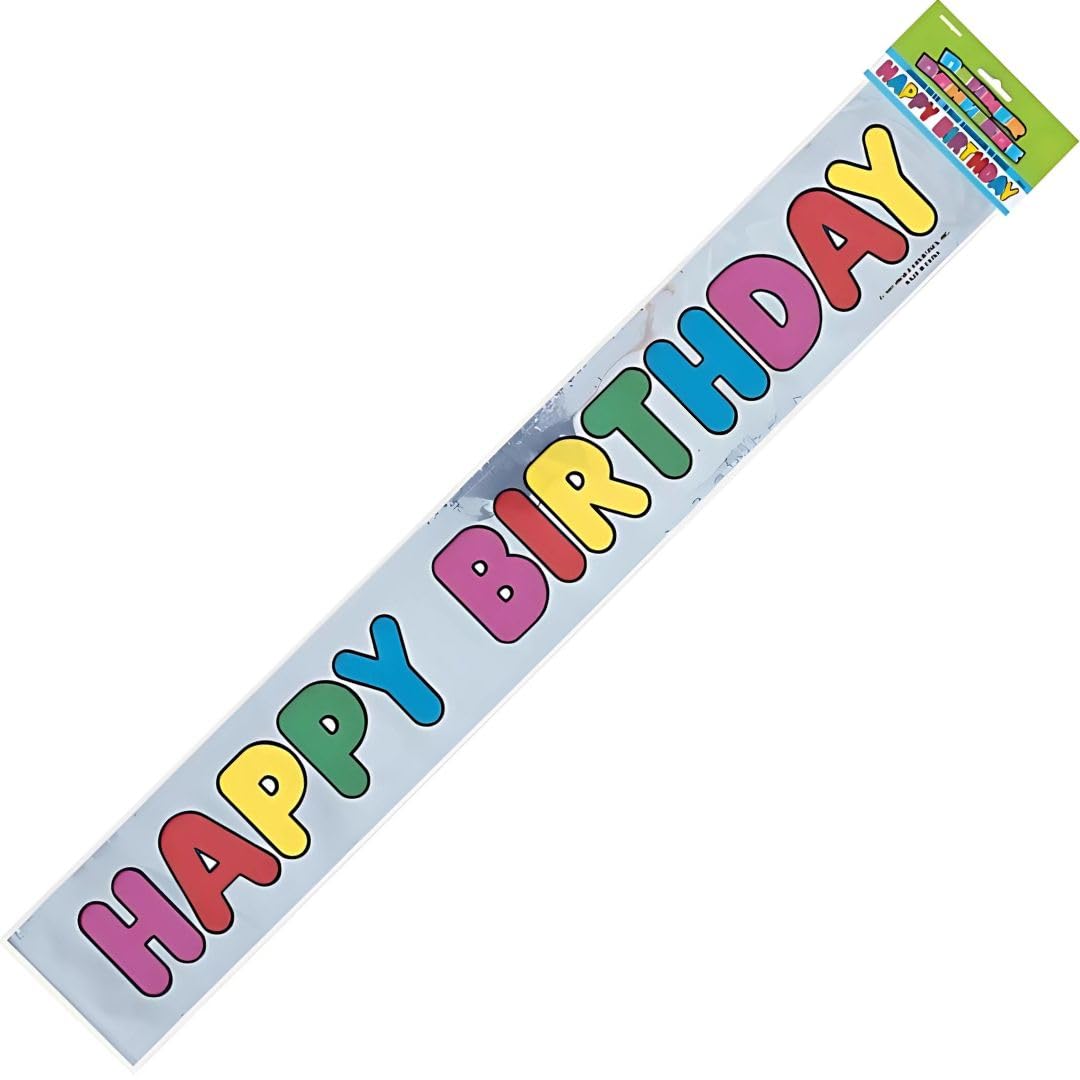 Unique Party Happy Birthday Foil Banner