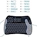 iPazzPort Bluetooth Mini Wireless Keyboard Cover with Touchpad and RGB Backlit, IR Learning Function for for Android TV Box, Nvidia Shield TV, Smart TV, Raspberry Pi