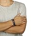 LOLIAS 4 Pcs Lava Rock Bead Bracelet for Men Leopard Lion bracelet Set Adjustable 8MM Beads SL