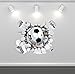 Wowall 3D Soccer Broken Wall Hole Football World Cup Champion Naughty Boy Children's Bedroom Wall Decals