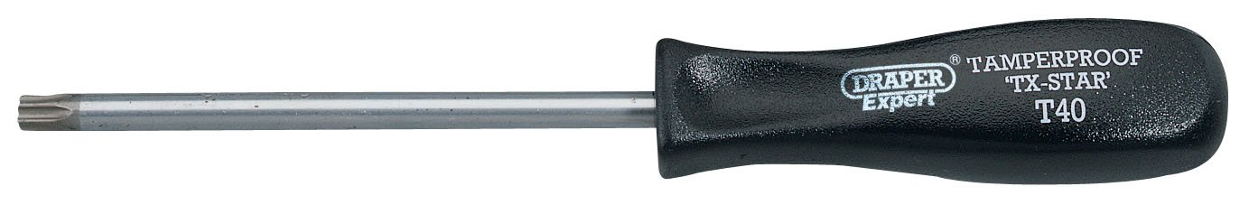 Draper 34120 Expert Quality Tx-Star T40T Tamperproof Security Screwdriver, 115mm , Blue