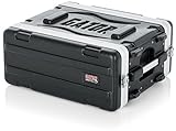 Gator Cases Lightweight Molded 4U Rack Case with Heavy Duty Latches; Shallow 14.25" depth, 4U (GR-4S)