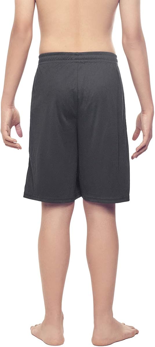Devoropa Youth Boy's Athletic Basketball Shorts Loose-Fit Performance Sports Workout Shorts Side Pockets: Clothing