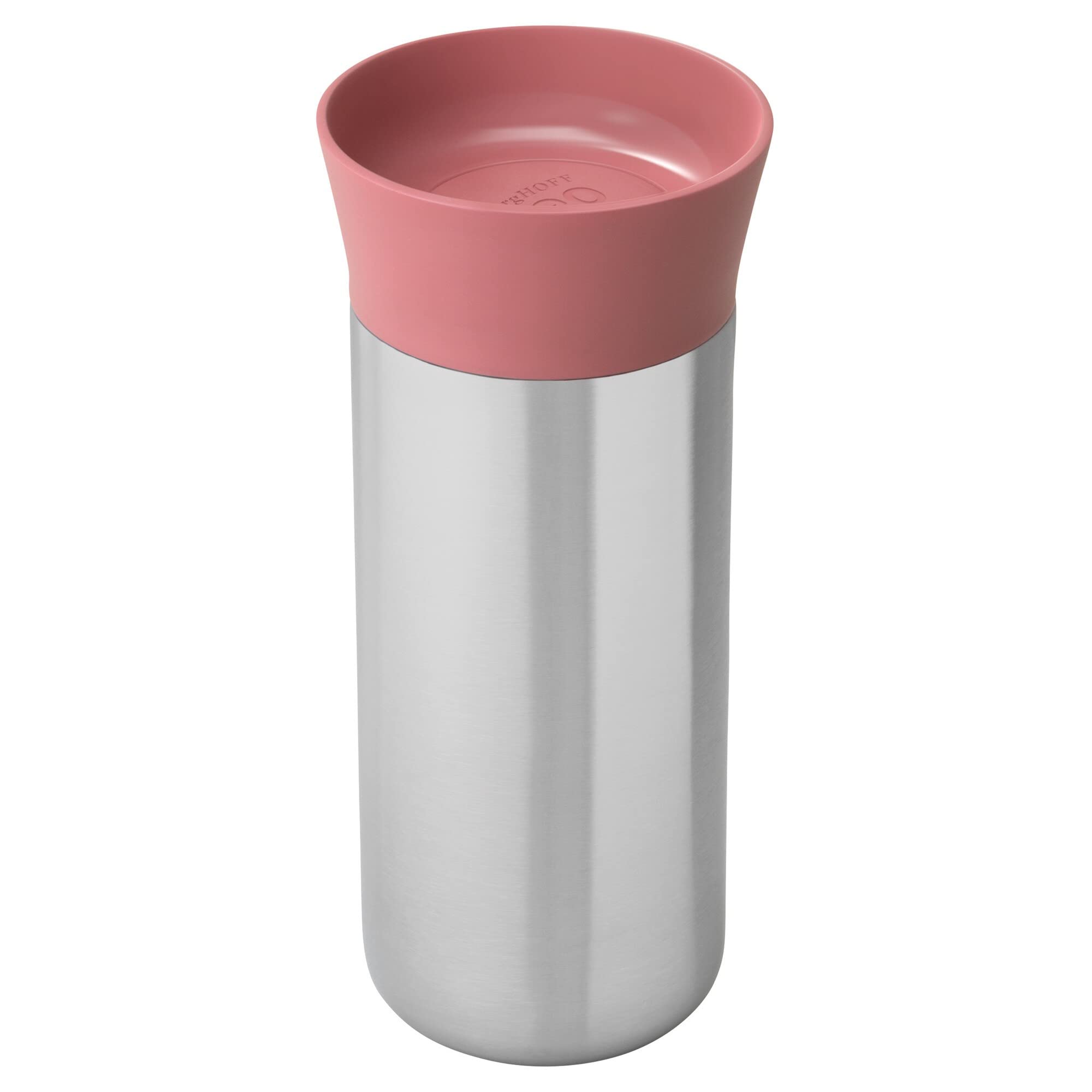 BergHOFF Leo Double-Walled Stainless Steel Travel Mug with Push-Button Top, 330ml