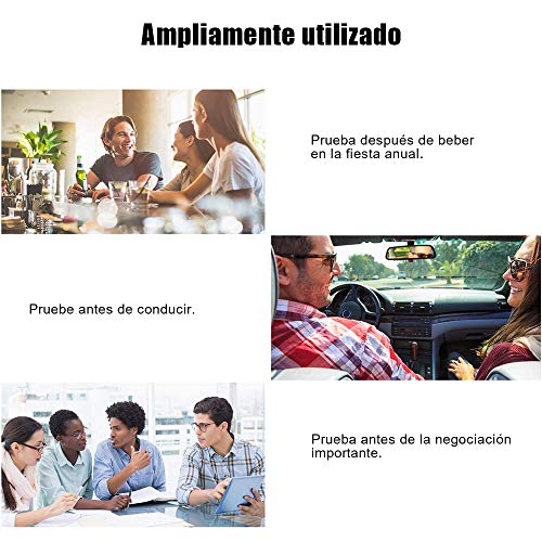 bedee Probador de Alcohol en Aliento Profesional de Alta precisión - Alcoholímetro portátil Detector de Alcohol Digital