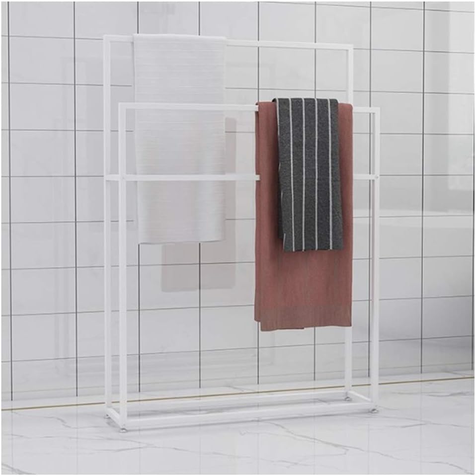 WING Handtuchhalter freistehend Handtuchständer Metall Bad Handtuchstangen, treppenförmiger ...