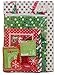 iDeal Brandz Christmas Bag Variety Pack, 15 Bags Various Sizes and 45 Sheets of Colorful Tissue Paper