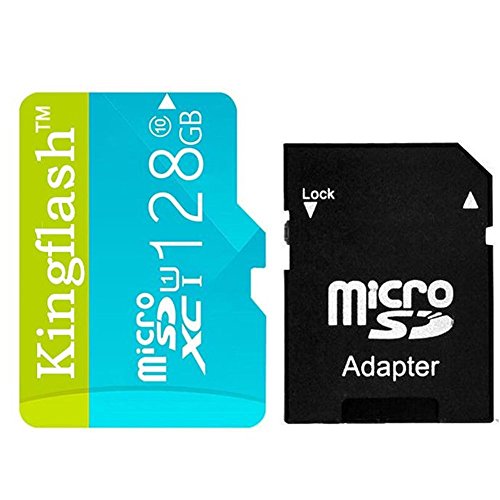 Kingflash 128GB Micro SD Card Class10 Rose Memory Card Flash Card Memory Microsd for Smartphone Tablet PC (128GB, Blue)
