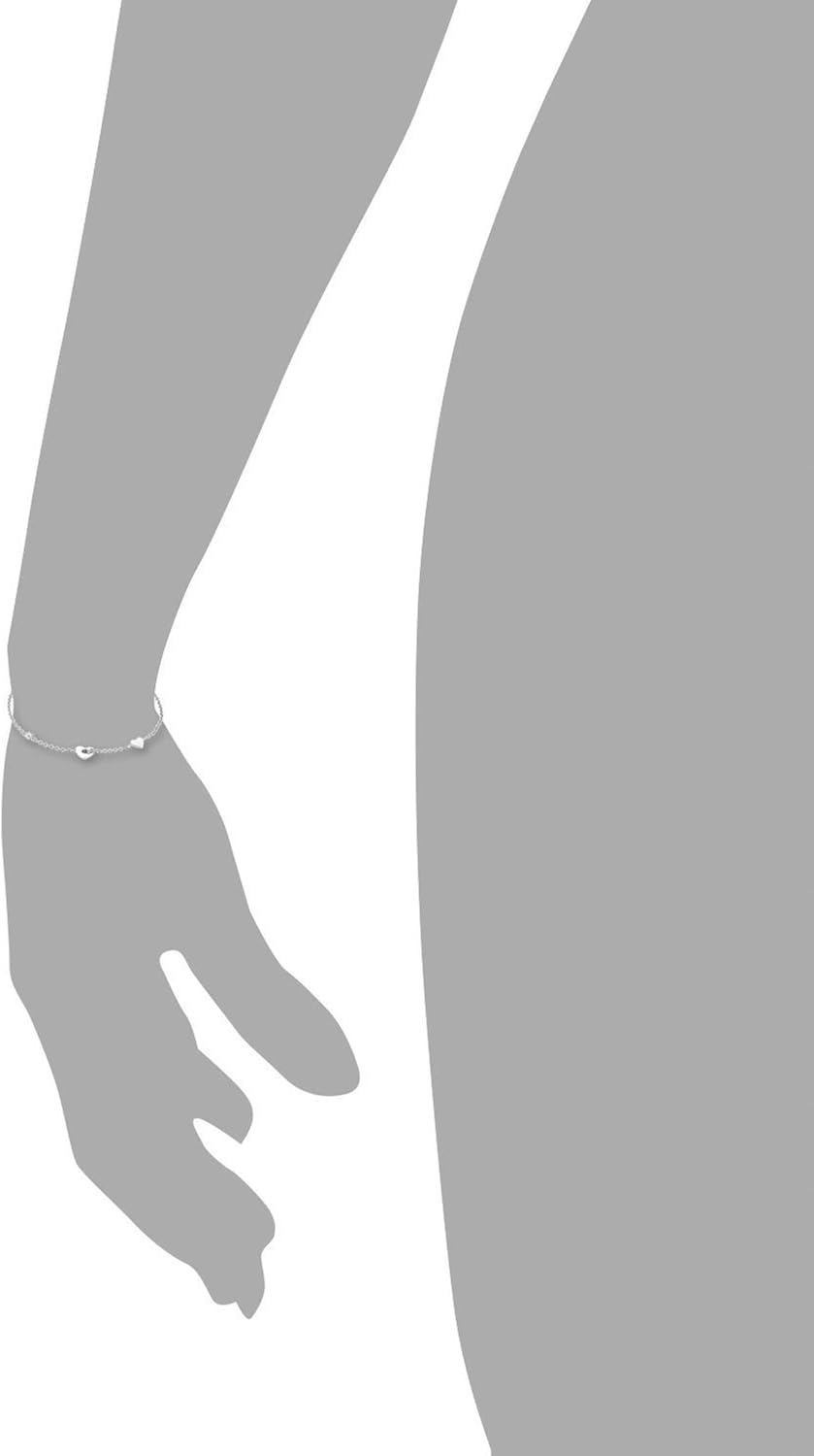 s.Oliver Bracelet Women Arm jewelry, with Zirconia synth., 16+3 cm, Silver, Heart, available in jewelry gift box, 2017226 - Image 3