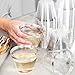 ConnectedPlus 9 oz Silver Rimmed Plastic Cups: 100 Fancy Disposable Wine, Cocktail or Punch Glasses - Clear Tumbler Cup Perfect for a Wedding Reception, Elegant Holiday Party and More