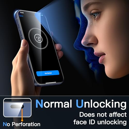 JETech Screen Protector for iPhone 17 Pro 6.3 Inches, Super Easy Installation Kit in 10 Seconds with Tray Alignment Only Step, Tempered Glass Anti-Fingerprint, 2 Units