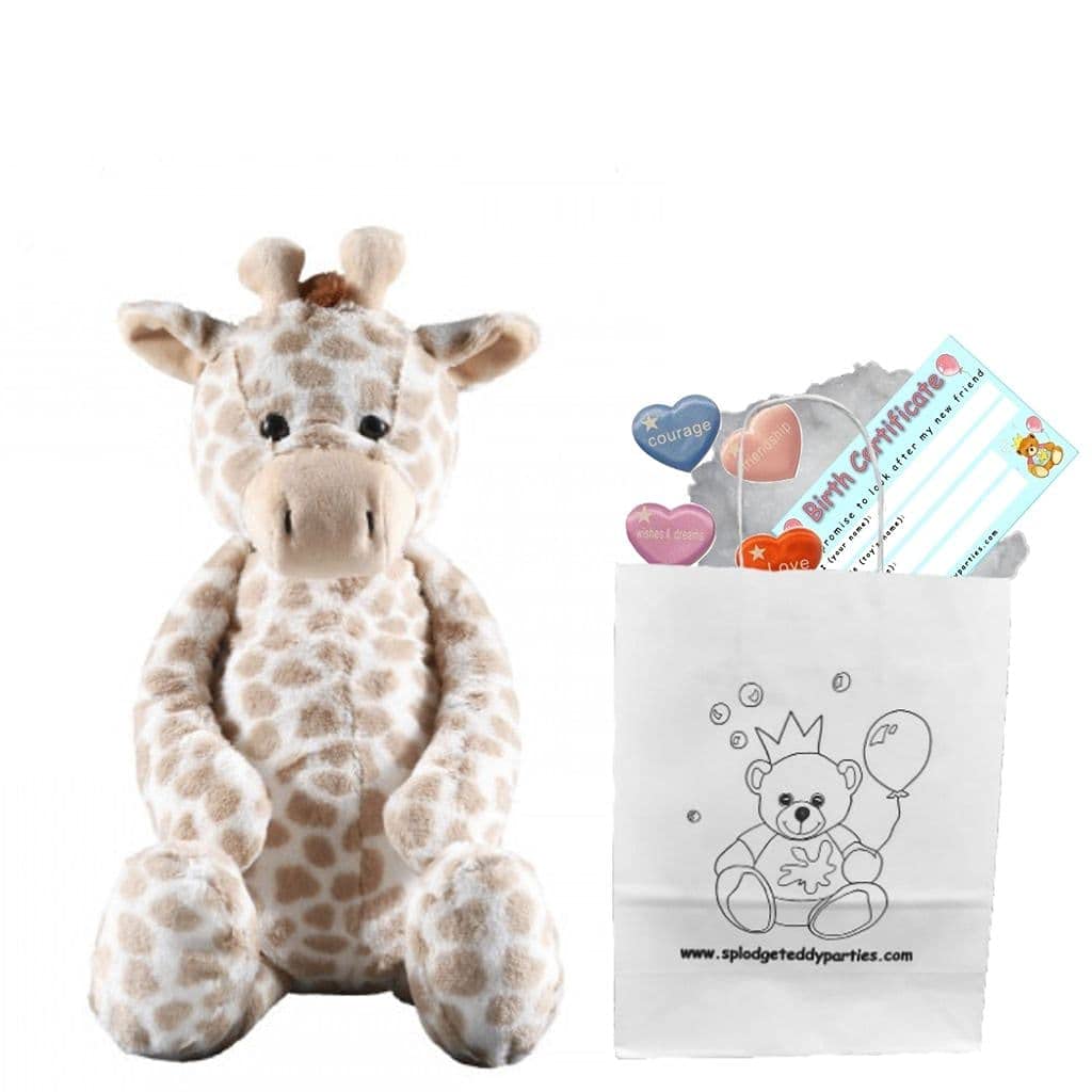Flopsy Giraffe - Soft Plush Toy - Build your own Teddy Bear Kit