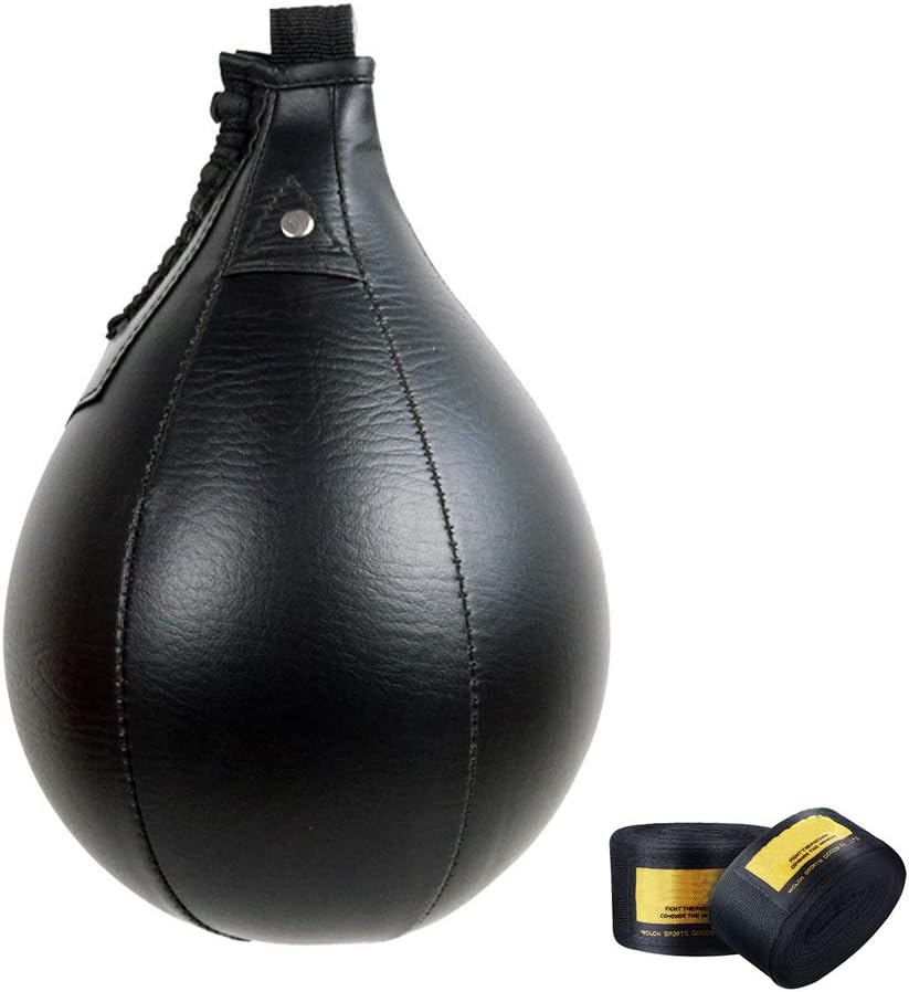 LLFFDC Double End Boxing Speed Ball, Punching Bag Speed Ball with Bandage for Training Exercise Fitness And Sports,Black