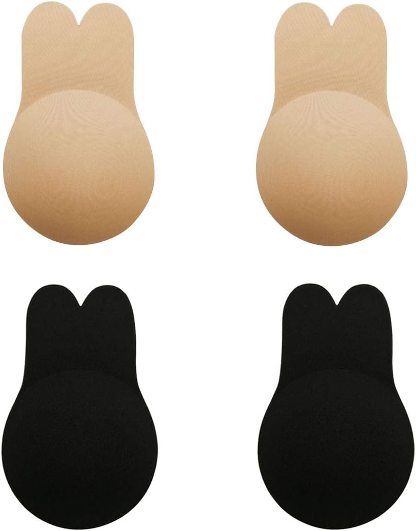Lelinta Adhesive Bra Breast Lift Up Bra Invisible Reusable Push up Nipple Covers