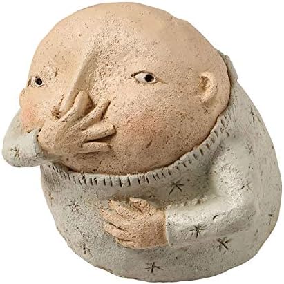 Zeilako Statuetta Primitiva Kitschy Per Bagno - Ragazzo Che Tiene Il Naso In Resina - Decorazione Umoristica 12,7 Cm