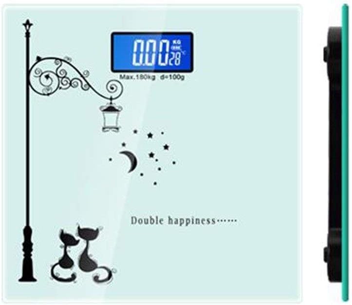 Anshang healthy body scale, weighing electronic scale, with luminous weight scale, household weight scale, adult household dry electric weight scale, weighing scale intelligent scale, thermometer ligh