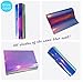Opal Holographic Vinyl Sheets 12x12 Craft Vinyl Adhesive Bundle, Cricut Maker Explore, Silhouette Cameo, Signs, Decals by Turner Moore Edition - Blue, Pink, White, Yellow, 4-Pack