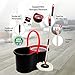 Mop and Bucket Set Strongest Heaviest Duty Mop - Best Floor Mop Easy To Use - For Professional Home Floor Cleaning System - 360 Spin Non Scratch Microfiber Wet Jet Mop With Integrated Wringer Bucket