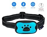 No Bark Collar dog Training . NO SHOCK . Vibration & Sound Humane Device for Bark Control and Train Your Pet - 7 Sensitivity level