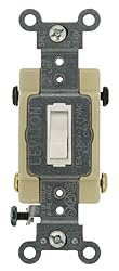 Leviton 15-Amp, 120/277-Volt, Toggle Framed 4-Way