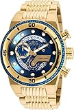 Invicta Men's S1 Rally Quartz Watch with Stainless Steel Strap, Gold, 30 (Model: 25281)