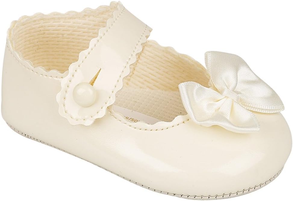 BaypodsBaypods Baby Girls pram Shoes Christening Party Early Days Cream 0-3 Months