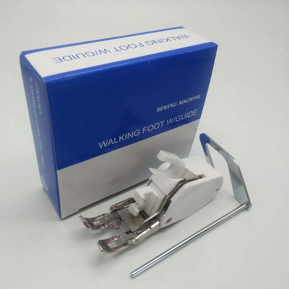YICBOR Open Toe Walking Foot W/Guide for Brother Sewing Machine Quilting and Sewing Stitch Through Multiple Layers
