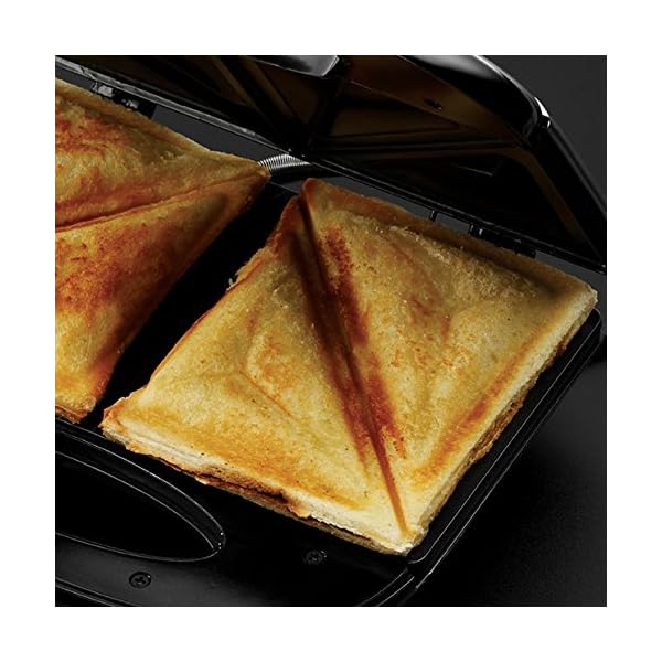 Russell Hobbs 4008496937660 RU-24540 3-in-1 Sandwich/Panini and Waffle Maker, 760 W, Black