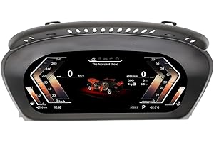 12.3" Car LCD Digital Dashboard Cluster Compatible for BMW 5 Series E60 2004-2009 CCC System Instrument Panel Speedometer Vir