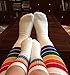 Retro Rainbow Knee High Tube Pride Socks- 22-8