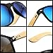 OCT17 Wood Bamboo Wooden Vintage Sunglasses Eyewear for Mens Womens - Black