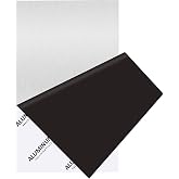 1/8Inch Thick Aluminum Sheet Plate, 6" x 12" 6061 T6 Aluminum Plates | Double Side Protective Film, Heavy Duty Flat Panel Plates Solid Metal Sheet Plate for Crafting Structural Framing Base Plate