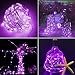 Twinkle Star 33FT 100 LED Copper Wire String Lights Halloween Lights Battery Operated LED String Lights for Christmas Wedding Party Home Holiday Decoration, 1 Pack, Purple