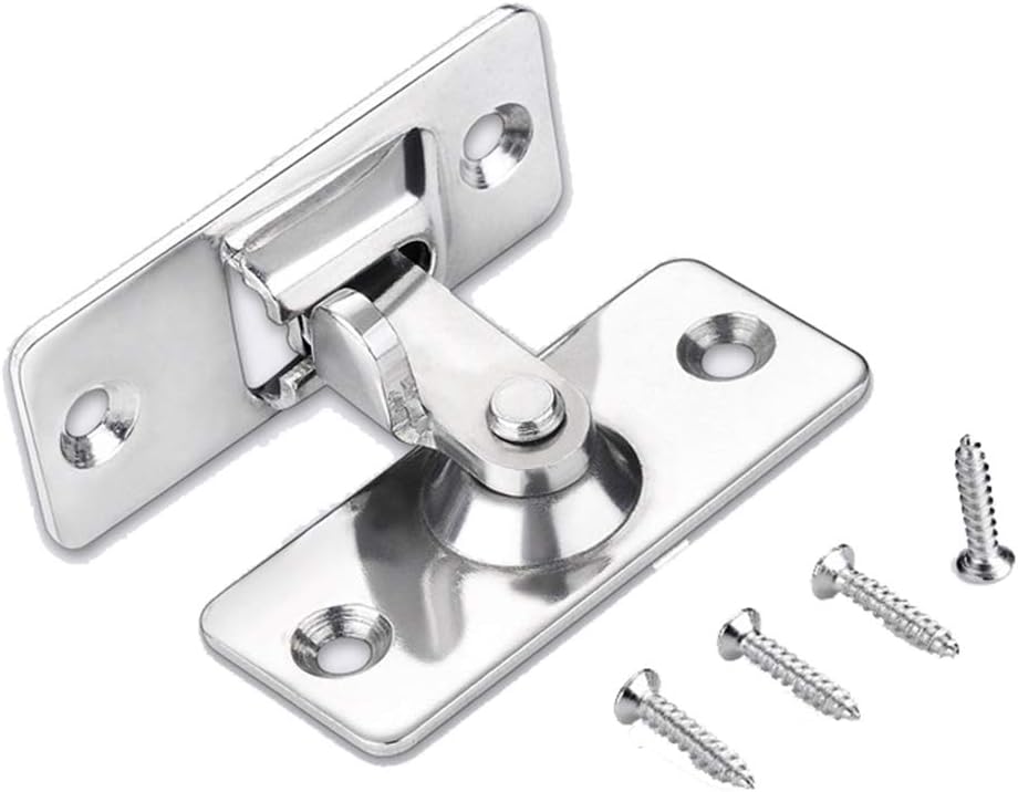 DINGCHI Sliding Barn Door Swivel Safety Hasp, Flip Door Latch, 90