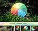 Rainbrace Unisex Rain Umbrella Long-handle Rainbow Fashion, Windproof Umbrella Arc 46-Inch with 10 Ribs