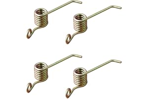 4-Pack 330105 Lawn Mower Blade Springs for 16 Inch Power Rake, Steel Replacement Parts Compatible with Weeding Machine