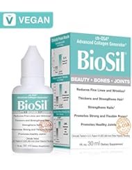 BioSil by Natural Factors, Beauty, Bones, Joints Liquid, Supports Healthy Hair, Skin and Nails, Vegan Collagen, Elastin and Keratin Generator, 1 Fl Oz (120 servings)
