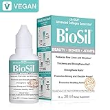 BioSil by Natural Factors, Beauty, Bones, Joints Liquid, Supports Collagen Production for Hair, Skin and Nails, Vegan, 1 fl oz (120 Servings) (FFP)