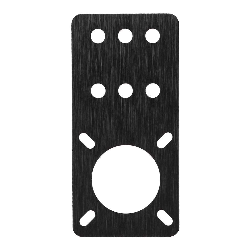 Bewinner NEMA 17 Motor Mount Plate for NEMA 17 Stepper Motors/V-Slot Linear Anodized Aluminum Stepper Motor Mounting Plate 3D Printer Accessories(Black)