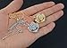 Fashion Jewelry designer celebrity camellia flower charm rhinestone full crystal pendant necklace for women (Gold)